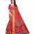 Red Art Silk Floral Printed Saree With Blouse