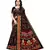 Black Art Silk Floral Printed Saree With Blouse
