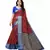 Red Art Silk Floral Printed Saree With Blouse