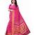 Pink Art Silk Floral Printed Saree With Blouse