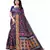 Blue Art Silk Floral Printed Saree With Blouse