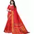 Red Art Silk Floral Printed Saree With Blouse