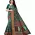 Green Art Silk Floral Printed Saree With Blouse