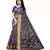 Blue Art Silk Floral Printed Saree With Blouse