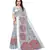 Grey Art Silk Floral Printed Saree With Blouse