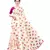 Cream Saree With Pink  Floral Print Art Silk Saree With Blouse