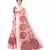 Pink Art Silk Floral Printed Saree With Blouse