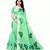 Green Art Silk Floral Printed Saree With Blouse