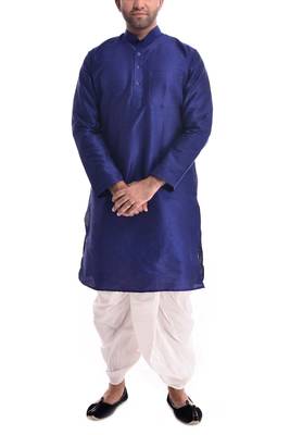 Royal Kurta Silk Blend Kurta And Dhoti 2
