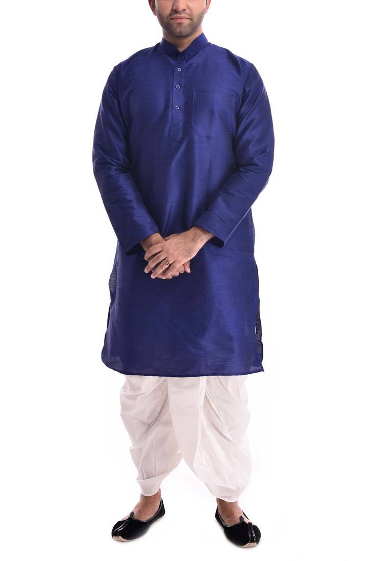 Royal Kurta Silk Blend Kurta And Dhoti