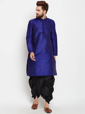 Royal Kurta MENS SILK BLEND KURTA DHOTI SET 1