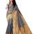 Grey woven art silk saree saree with blouse