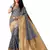 Grey woven art silk saree saree with blouse