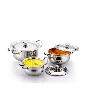 Kalash 3pcs Silver touch Alto handi Set 2
