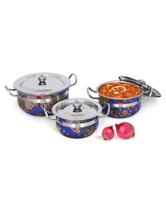 Kalash 3pcs Color Print  Alto handi Set 1