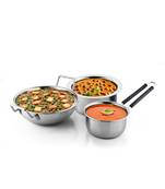 Kitchen Krafts 3pcs Induction Compatiable Cookware Set