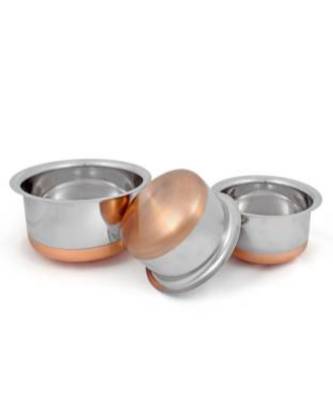Kitchen Krafts 3pcs Copper Bottom Tope Set 10x12 2