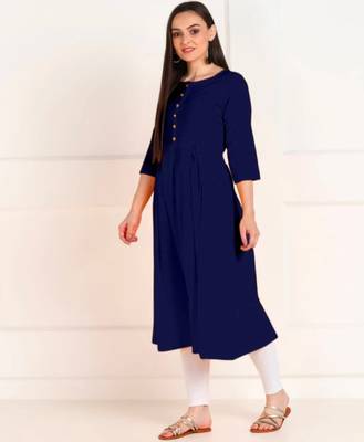 Solid Cotton Anarkali Kurti Combo 4