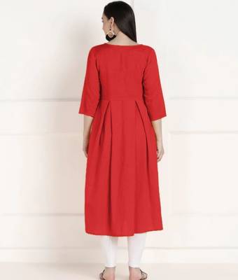 Solid Cotton Anarkali Kurti Combo 3
