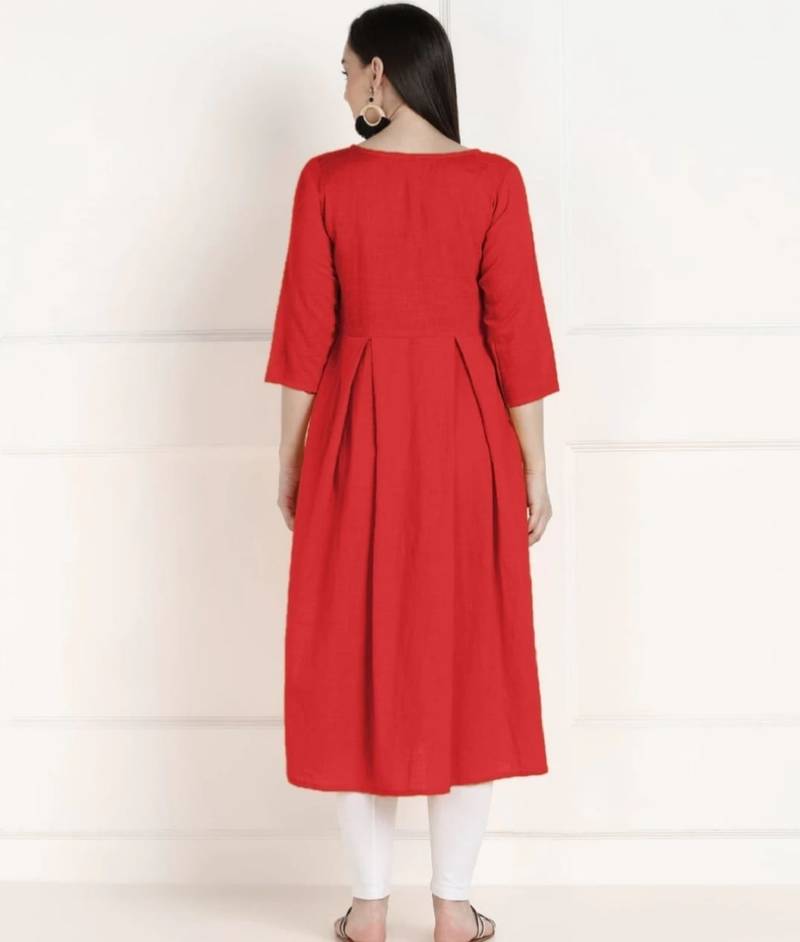 Solid Cotton Anarkali Kurti Combo