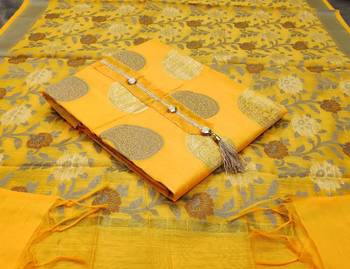 Yellow banarasi banarasi salwar 1