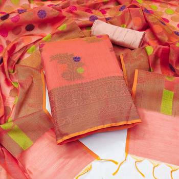 Peach Banarasi Banarasi Salwar 1