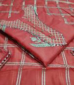 Red gotta patti chanderi salwar