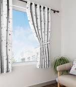 Long Size Embroidery Semi Share Window Curtains
