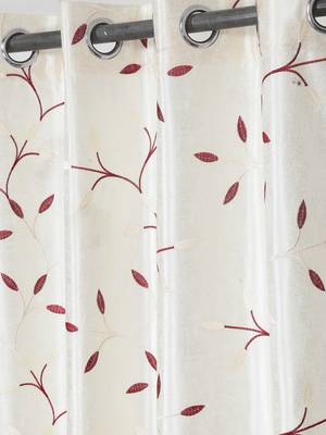 Long Size Embroidery Semi Share Window Curtains 3