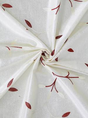 Long Size Embroidery Semi Share Window Curtains 4