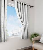 Long Size Embroidery Semi Share Window Curtains