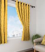 Long Size Embroidery Semi Share Window Curtains
