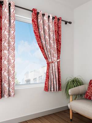 Long Size Embroidery Semi Share Window Curtains 1