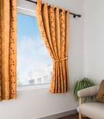 Long Size Embroidery Semi Share Window Curtains