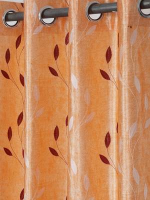Long Size Embroidery Semi Share Window Curtains 3