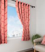 Long Size Embroidery Semi Share Window Curtains