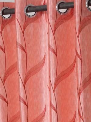 Long Size Embroidery Semi Share Window Curtains 3