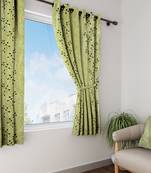 Long Size Embroidery Semi Share Window Curtains