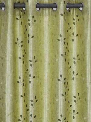 Long Size Embroidery Semi Share Window Curtains 2