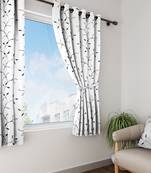 Long Size Embroidery Semi Share Window Curtains
