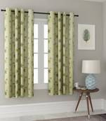 Long Size Embroidery Semi Share Window Curtains
