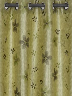 Long Size Embroidery Semi Share Window Curtains 2
