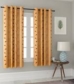 Long Size Embroidery Semi Share Window Curtains