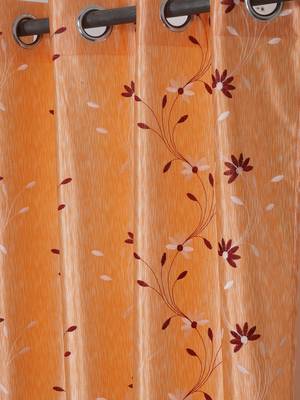 Long Size Embroidery Semi Share Window Curtains 3