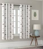 Long Size Embroidery Semi Share Window Curtains