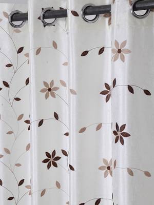 Long Size Embroidery Semi Share Window Curtains 3
