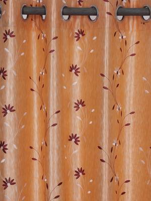 Long Size Embroidery Semi Share Window Curtains 2
