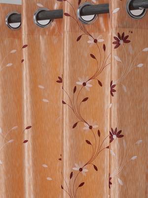 Long Size Embroidery Semi Share Window Curtains 3
