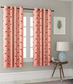 Long Size Embroidery Semi Share Window Curtains