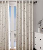 Long Size Embroidery Semi Share Door Curtains